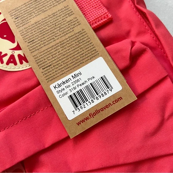 Fjällräven Kånken Mini Backpack in Peach Pink - Picture 2 of 5